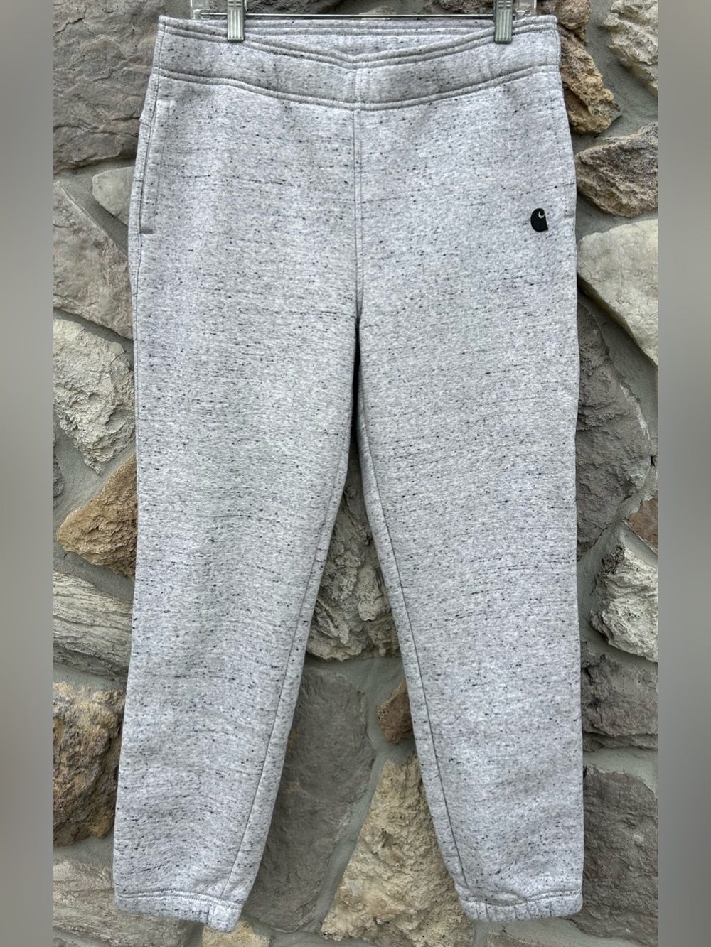 Carhartt Womens Gray Sweatpants Size M Fleece Lined Joggers Relaxed Fit Lounge